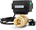 1/2" Brass Motorized Ball Valve - NPT Electric Water Valve 2 Wire Auto Return normally closed with Full Port, 110-230v AC Electric Water Valve With U.S.Plug, IP67 by movafaFH