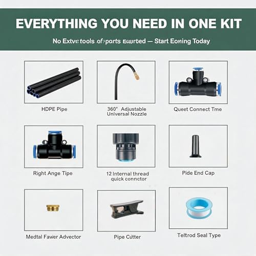 Drip Irrigation System,Automatic Garden Watering System Sprinklers for Yard - Image 4