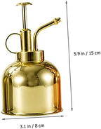 Vintage Succulent Watering Can with Pump Stainless Steel Plant Watering Bottle for Indoor and Outdoor Use for Small Plants and Flower Care - Image 6