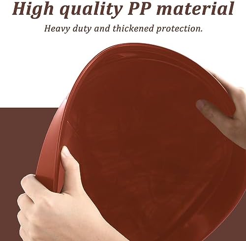 Eccliy 6 Pack Plastic Plant Saucer, Round, 16 Inch, Terracotta - Image 3