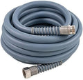 Camco EvoFlex 25-Ft Water Hose - RV Drinking Water Hose Contains No Lead, No BPA & No Phthalate - Flexible Design w/Stainless Steel Strain Relief Ends - 5/8” Inside Diameter, Slate (22580) by Camco