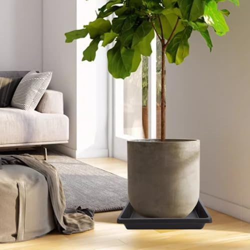 16 Inch Square Plant Saucer 4 Pack, Plant Saucers for Indoors, Large Heavy Duty Plastic Flower Plant Trays for Pots, Under Plant Water Catcher Tray for Potted Plants Outdoors Planter Water Tray - Image 7