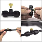 Misting Systems for Outside Patio, Misting Cooling System + Brass Mister System + Adapters(3/4") for Pasture, Garden, Greenhouse, Gazebo(Black,9m/30ft) - Image 4