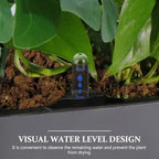 Self Watering Flowerpot, Black Plastic Plant Container for Flowers - Image 5