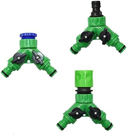 Plumbing Fittings Ball Valve Hose Connector 2-Way Garden Tap Water Splitter Y Watering Adjustable Switch Female 1/2 3/4 1pcs(C) - Image 4