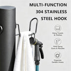 Yard Antifreeze Cracking Floor-Standing Water Spigot,Stainless Steel Vertical Water Hydrant,with Hose Holder,Freestanding Garden Waters Column for Car Watering - Image 6