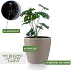 Dexceder 11x10 Self Watering Planter (Taupe Matte) - Image 5