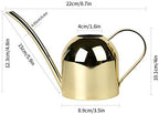 Naysku Long Spout Watering Can, Stainless Steel Rustic Retro Textured - Image 7