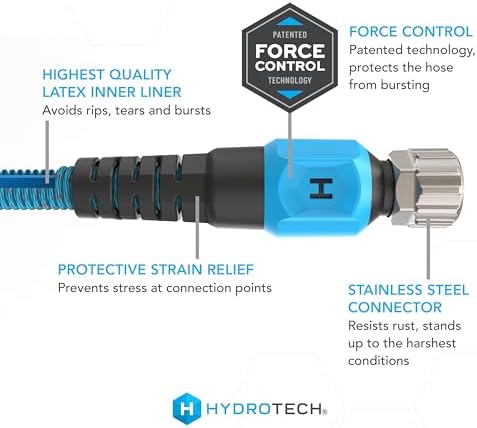 HydroTech Pro Series 25 ft Max Flow Garden Hose, 3/4 in Diameter - Image 4