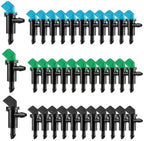 Drip Emitter 150 Pcs 4/7mm Adjustable Micro Drip Sprinkler Emitter Garden Flag Irrigation Drippers for Yard Greenhouse Watering System(8L Blue) by Unknown
