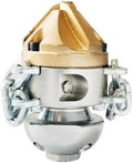 Diamond Rotating Sewer Nozzle, Reinforced Cable & Chain, Pipe Descaler by Unknown