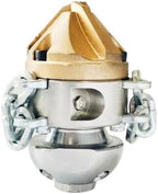 Diamond Rotating Sewer Nozzle, Reinforced Cable & Chain, Pipe Descaler by Unknown