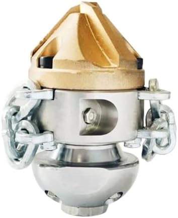 Diamond Rotating Sewer Nozzle, Reinforced Cable & Chain, Pipe Descaler by Unknown