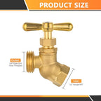 30PC HeSun 1/2" FIP Inlet x 3/4" MHT Outlet Garden Hose Faucet/Valve - Image 2