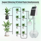 33FT Watering Timer Solar Powered Precise Irrigation Automatic Watering Controller for Garden Plants Indoor Outdoor (US Plug 100-240V) - Image 2