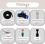 Drip Irrigation System for Raised Garden Bed, Adjustable Mist Nozzles Outdoor Plant Irrigation System, Leak-Proof & Easy Installation - Image 3