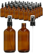 KEYWING 35 Pack 4oz Small Amber Glass Spray Bottles for Essential Oils by KEYWINGDirect