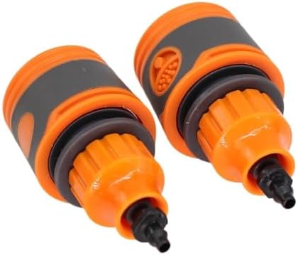 2PCS Garden Hose Quick Connectors Orange Rubber Plastic Coupling Adaptor Irrigation Car Washing Joints 1/4'' 3/8'' 1/2'' 3/4''(Cx2pcs) - Image 7