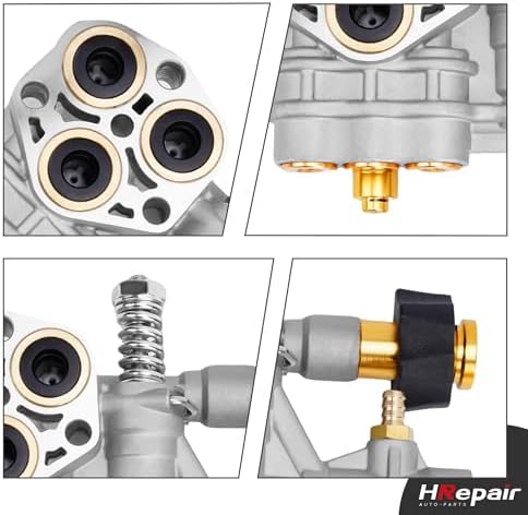 7108366 Pressure Washer Pump Manifold fits for Technologies 510020 and 520006 Axial Cam Pressure Washer Pump Replacement Simpson 7108366 Cleaning Manifold - Image 5
