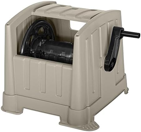 Garden Hose Reel Cart Suncast CPLPPJ100DT Hideaway with 100-Foot Hose Capacity, Heavy Duty Resin Portable. Perfect for Patio & Poolside Cleaning, Garden, Yard, Backyard, Lawn Car Wash. by Unknown