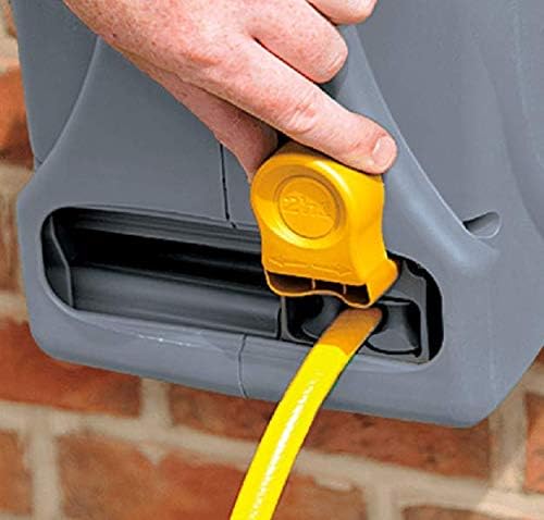 Hozelock - 25 M 2-in-1 Compact Dispenser: Portable or Wall Mounted Dispenser, Easy Rewinding Function, Comes with Lance, Fittings and Fixings [2415R3500] - Image 6