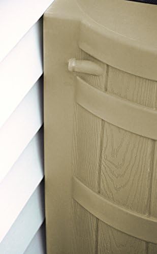Good Ideas Rain Wizard Water Collection Barrel, 50 Gallon, Khaki, 2 Pack - Image 3