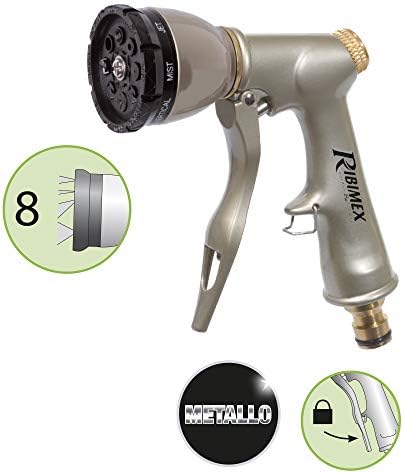 Ribiland 07363 – Multifunctional Spray Gun – Brass – 8 Jet Types – Beige - Image 2
