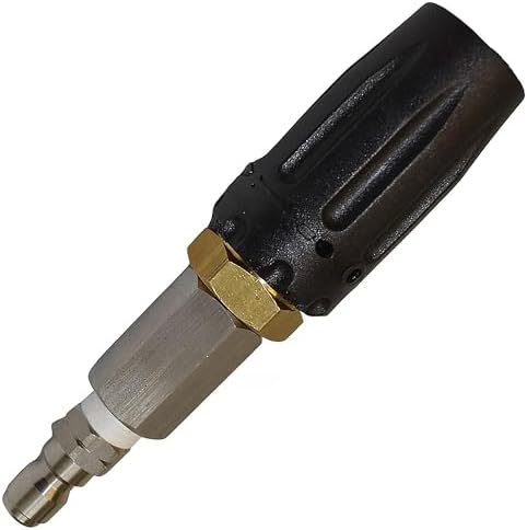 X-Jet DS Twist Nozzle - Adjustable Downstream Soft Wash Nozzle. 0-60 degree Spray Pattern with Low to High Reach for use with Pressure Washer 7-12 GPM by X-JetTechnologies