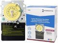 Intermatic T101M 24-Hour Mechanical Timer (Mechanism Only) - 120V SPST, Heavy-Duty, Manual Override, 40 Amp - Ideal for Lights, Pumps, Fans, and HVAC Systems by Intermatic