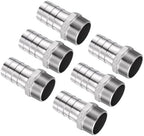 6pcs Stainless Steel Hose Barb Fittings 1-1/2"Barb to 1-1/2"NPT Male by Kozelo