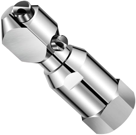 Rotating Spraying Tank Jet Nozzle 3/4” Internal Thread Washing Nozzle 3 Jet Head Stainless Steel Washing Nozzle Rotating Pressure Washer Nozzle Slivery by AGULIUM