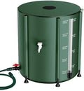 SKM Collapsible Rain Barrel, Anti-Leak 1000D 3-Layer PVC, 53 Gallon, Green by SKM