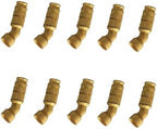 Irrigation Nozzles Adjustable Copper Atomizing Nozzles Drip Irrigation Sprayers Garden Cooling Irrigation Equipment Brass Elbow Nozzle 10pc by Unknown