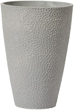 LA JOLIE MUSE Tall Outdoor Round Planter, 20 Inch Large Flower Pot, Grey by LaJol%C3%ADeMuse
