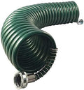 Flexon 1/2" x 25ft Coil Garden Hose – Compact, Kink-Resistant, Lightweight, Space-Saving Design, Durable and Weather-Resistant Watering Hose for Small Yards and Gardening by Flexon