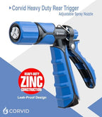 20-Pack Corvid Heavy Duty Rear Trigger Adjustable Spray Hose Nozzle – Durable Zinc Construction with Adjustable Stream Control – Ideal for Car Washing, Lawn & Garden, and Outdoor Cleaning Tasks - Image 3