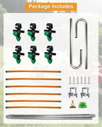 6 Nozzle ATV/UTV Sprayer Boom Kit with 2 Heavy-Duty Hooks, 122" Foldable - Image 2