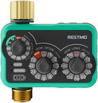RESTMO 3-Dial Analog Sprinkler Timer, Mechnical Water Timer for Outdoor by Restmo