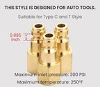 1/4 Inch NPT Coupler and Plug Kit, Automotive Type C - Image 2
