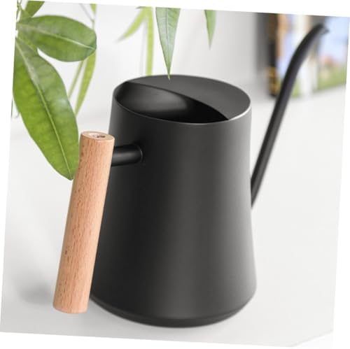 Vintage Stainless Steel Watering Can Black with Long Spout - Image 6