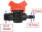 Hose Connector Adapter 1/2 3/4 Thread To 8mm/10mm/12mm/14mm/16mm/19mm Hose Garden Faucet Irrigation Valve Using Pe Tube Tonnage 20Pcs (Color : 1I2 to 8mm) - Image 2