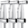 Purrfectzone 3 Pack Bidet Sprayer for Toilet, Handheld Kit, Easy-to-Install Toilet Shattaf Set, Hand Held Stainless Steel shower with Adjustable Flow, Cloth Diaper wash by PurrfectZone