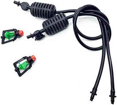Garden Lawn Sprinkler Irrigation System 1 Set of Hanging Greenhouse Sprinkler Irrigation Barb Connector with Weight 360 Degree Rotation and Anti-drip Device - Image 6