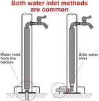 Faucet 304 Stainless Steel Outdoor Vertical Square Garden Water Column, with Faucet and Hose Stand,80cm/31in - Image 4