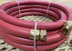 Heavy Duty 3/4" x 25ft 300psi Red Industrial Water Hose, Standard GHT Fittings Concrete Pump Parts Washout Ready Mix (H07525-WATER) by ConForms