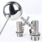 316 Stainless Steel Float Ball Valve 1/2" & 3/4" Port Automatic Water Level Controller with Adjustable Wheel(0.5inch) - Image 4