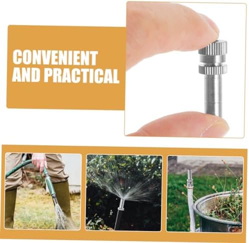 BESPORTBLE 50pcs Misting Nozzle Metal Atomizing Spray for Garden Hose Efficient Irrigation and Cooling Easy Installation for Lawn and Outdoor Use - Image 3