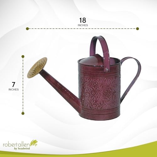 Robert Allen MPT01185 Metal Watering can, 1 Gallon, Stormy Purple - Image 3
