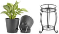 FaithLand 2 Tier Plant Stand and 2-Pack 8 Inch Self Watering Pots Bundle by FaithLand