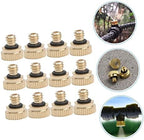 Kisangel 120pcs Low Pressure Brass Misting Nozzles for Outdoor Cooling Fine Atomizing Sprayers for Watering Landscaping and Greenhouse Irrigation - Image 7